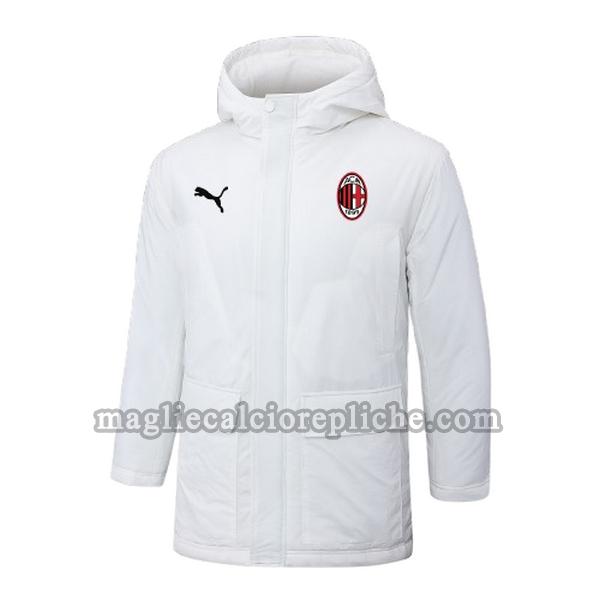 red label cappotto di cotone calcio ac milan 2024 2025 bianco