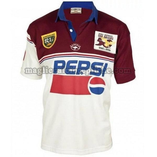 retro maglie calcio manly warringah sea eagles 1996 bianco