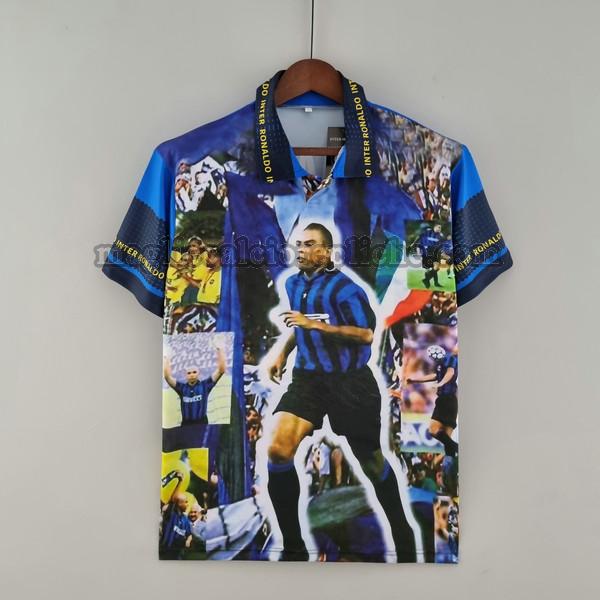 ronaldo maglie calcio barcellona 1997 1998 blu nero