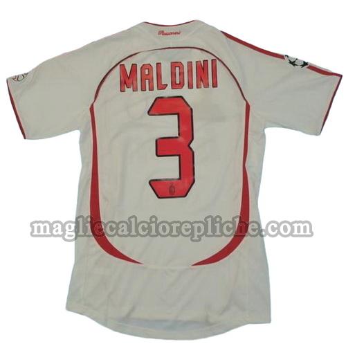 seconda divisa maglie calcio ac milan 2006-2007 maldini 3