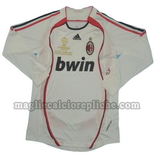 seconda divisa maglie calcio ac milan 2006-2007 manica lunga