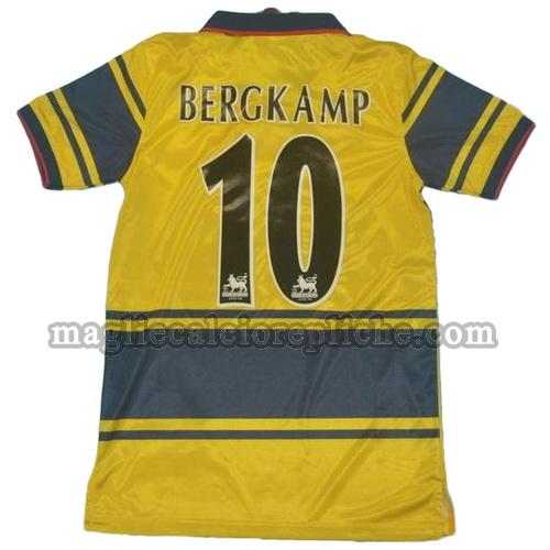 seconda divisa maglie calcio arsenal 1997 bergkamp 10
