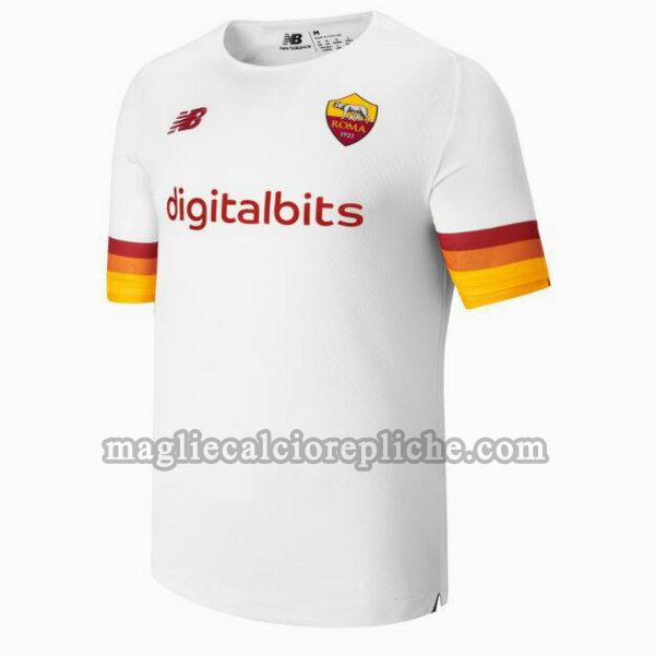 seconda divisa maglie calcio as roma 2021 2022 bianco