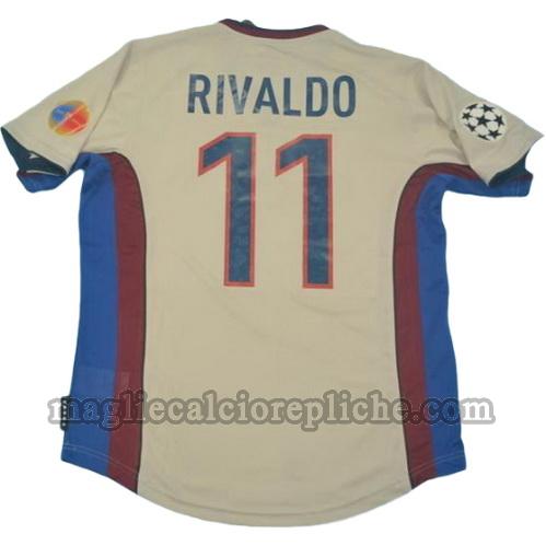 seconda divisa maglie calcio barcellona 1999-2000 rivaldo 11