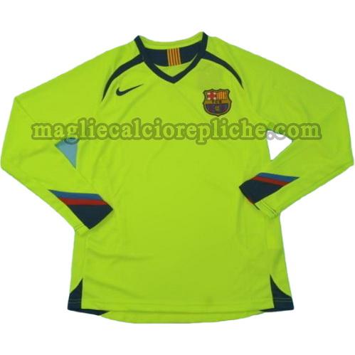 seconda divisa maglie calcio barcellona lfp 2005-2006 manica lunga