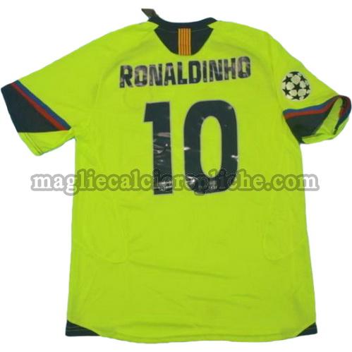 seconda divisa maglie calcio barcellona lfp 2005-2006 ronaldinho 10