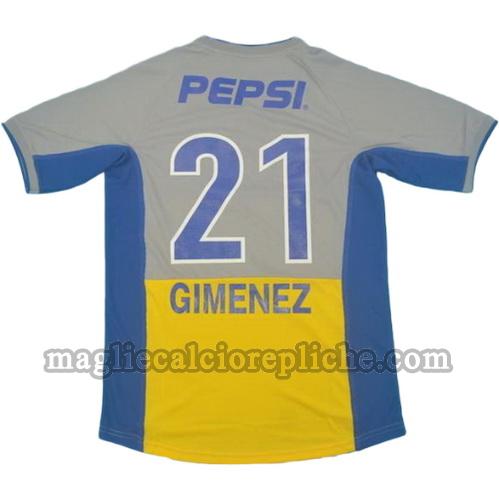 seconda divisa maglie calcio boca juniors 2002 gimenez 21