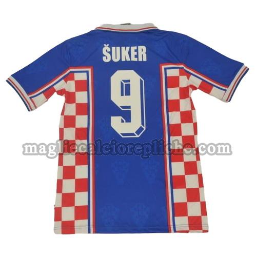 seconda divisa maglie calcio croazia 1998 suker 9