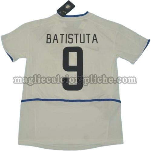 seconda divisa maglie calcio inter 2002-2003 batistuta 9