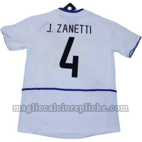 seconda divisa maglie calcio inter 2002-2003 j.zanetti 4