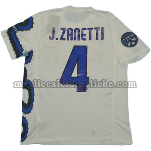 seconda divisa maglie calcio inter campioni 2010 j.zanetti 4