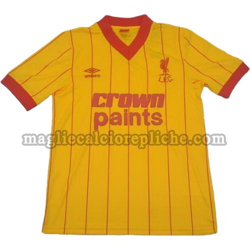 seconda divisa maglie calcio liverpool 1981-1984