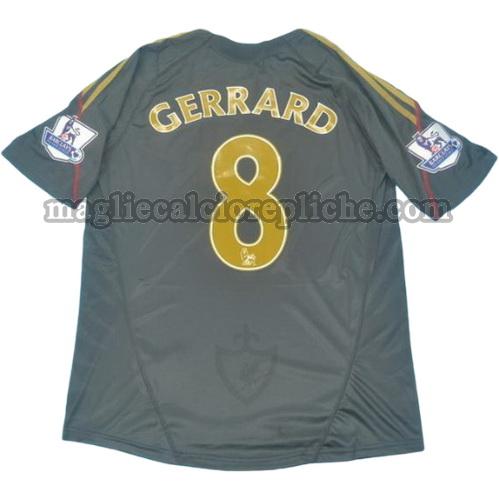 seconda divisa maglie calcio liverpool 2009-2010 gerrard 8