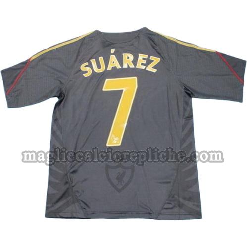 seconda divisa maglie calcio liverpool 2009-2010 suarez 7