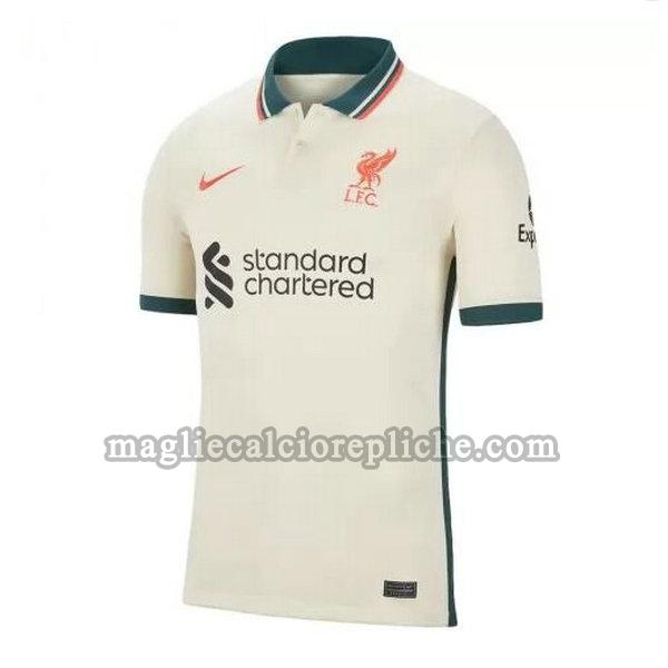 seconda divisa maglie calcio liverpool 2021 2022 giallo