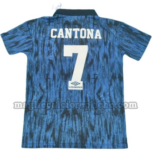 seconda divisa maglie calcio manchester united 1992-1993 cantona 7