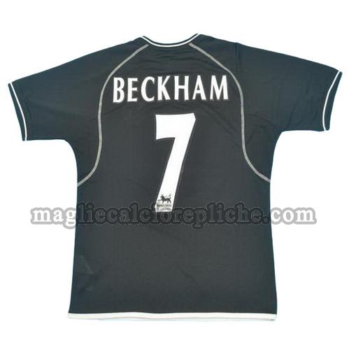 seconda divisa maglie calcio manchester united 2000-2002 beckham 7