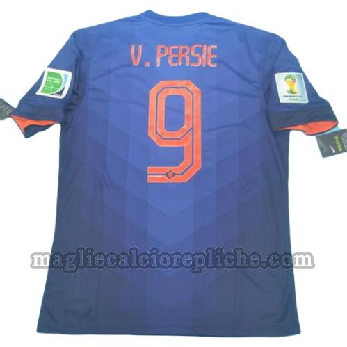 seconda divisa maglie calcio olanda coppa del mondo 2014 v.persie 9