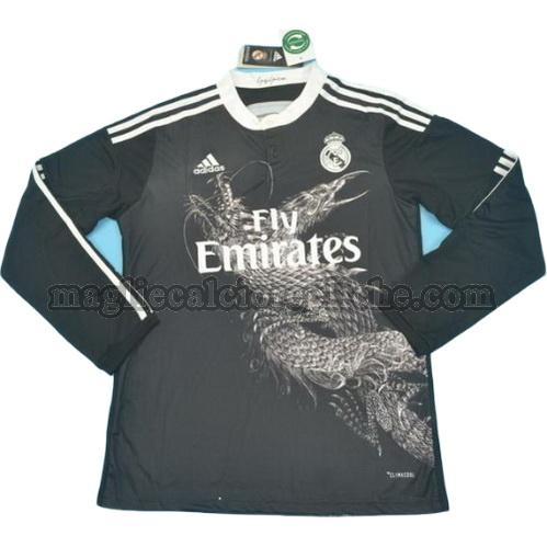 seconda divisa maglie calcio real madrid 2014-2015 manica lunga