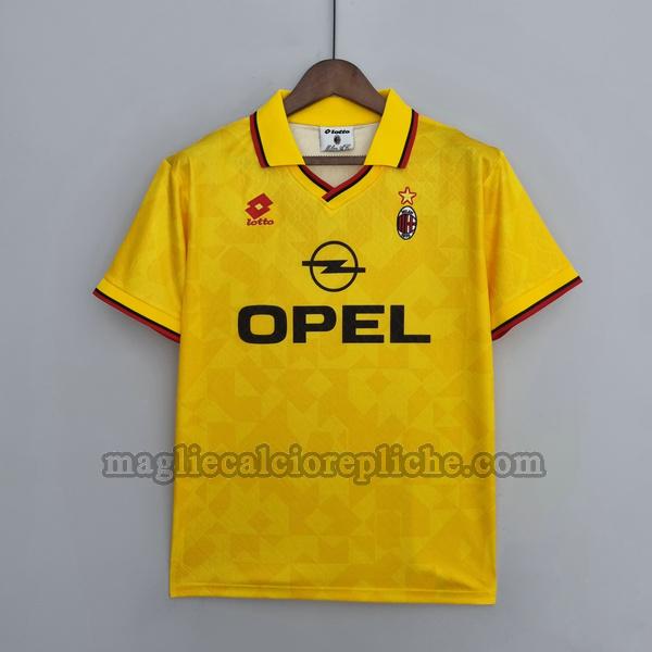 seconda maglie calcio ac milan 1995 1996 giallo