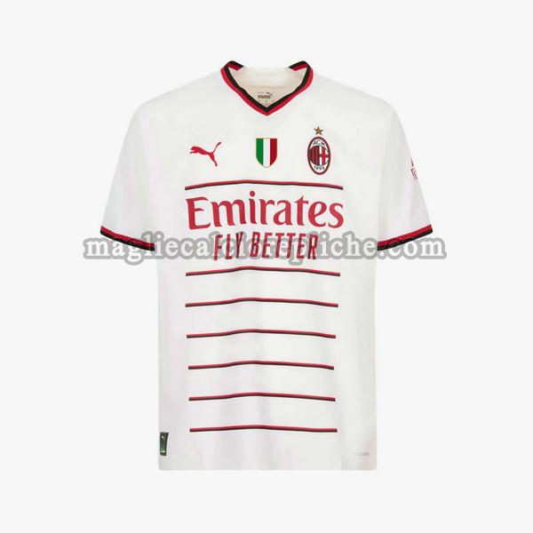 seconda maglie calcio ac milan 2022 2023 bianco