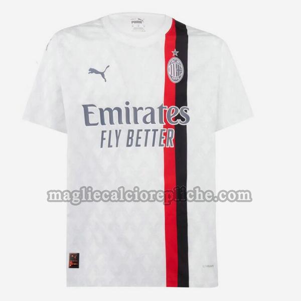 seconda maglie calcio ac milan 2023 2024 thailandia bianco