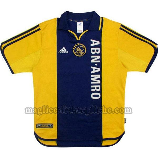 seconda maglie calcio ajax 2000-2001 giallo