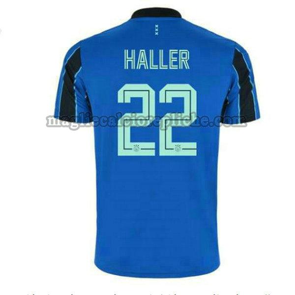 seconda maglie calcio ajax 2021 2022 haller 22 blu