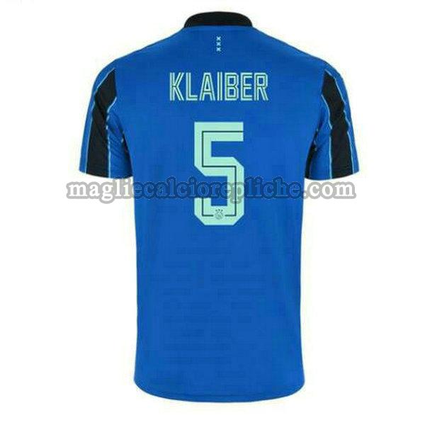 seconda maglie calcio ajax 2021 2022 klaiber 5 blu