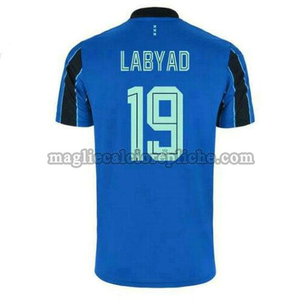 seconda maglie calcio ajax 2021 2022 labyad 19 blu