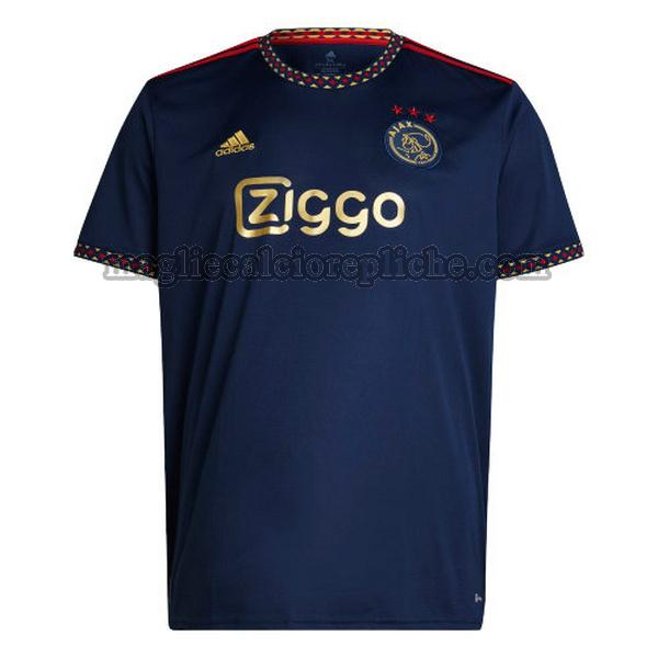 seconda maglie calcio ajax 2022 2023 blu