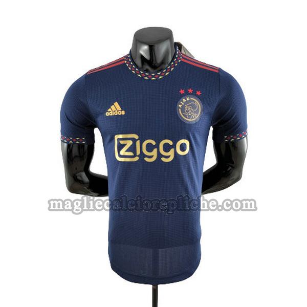 seconda maglie calcio ajax 2022 2023 player blu