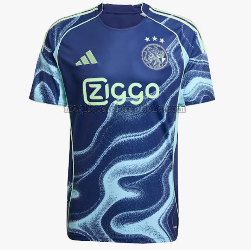 seconda maglie calcio ajax 2025 2026 blu