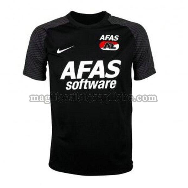 seconda maglie calcio alkmaar zaanstreek 2021 2022 thailandia nero