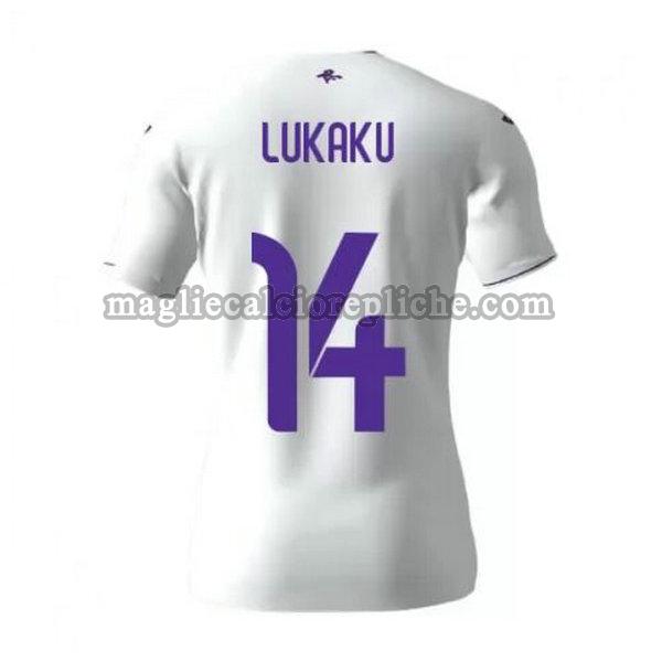 seconda maglie calcio anderlecht 2020-2021 lukaku 14 bianco