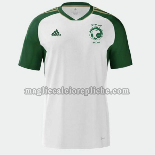 seconda maglie calcio arabia saudita 2023 thailandia bianco