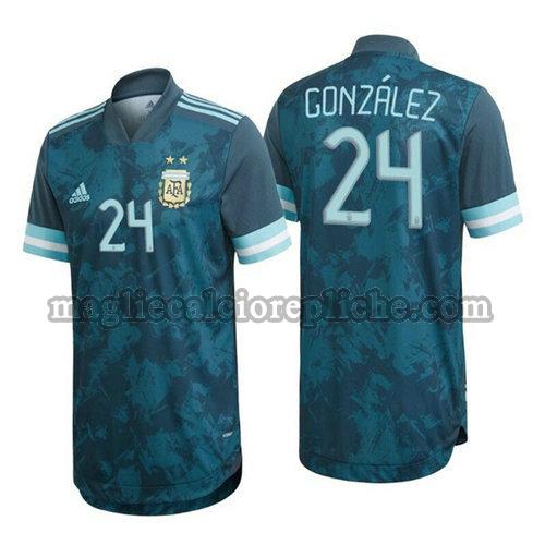 seconda maglie calcio argentina 2020 gonzalez 24