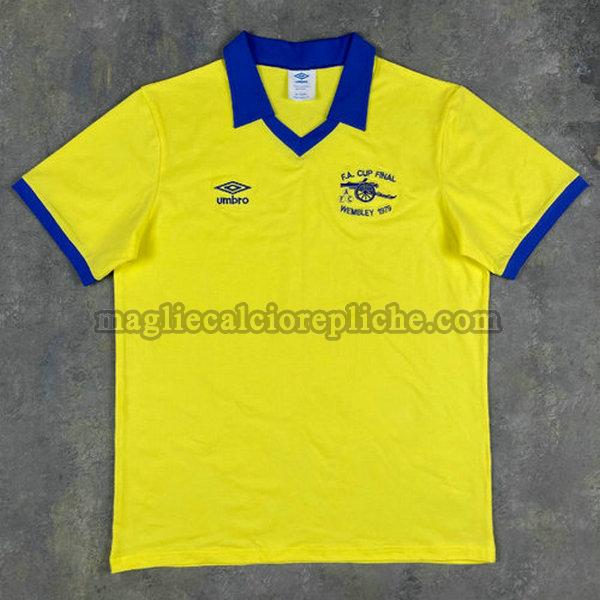 seconda maglie calcio arsenal 1971-1979 giallo