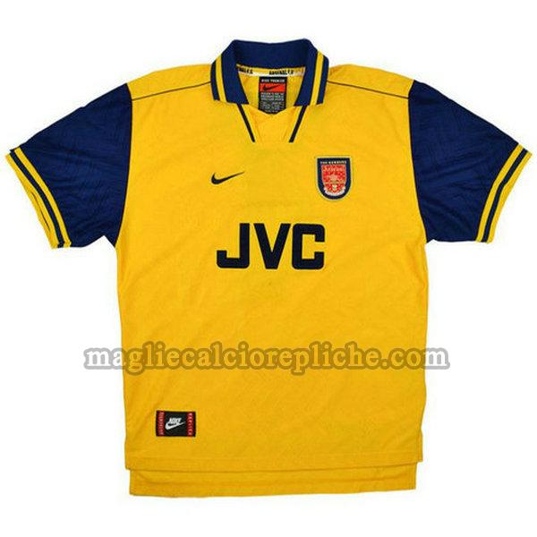 seconda maglie calcio arsenal 1996-1997 giallo