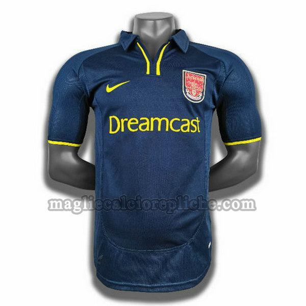 seconda maglie calcio arsenal 2000 blu