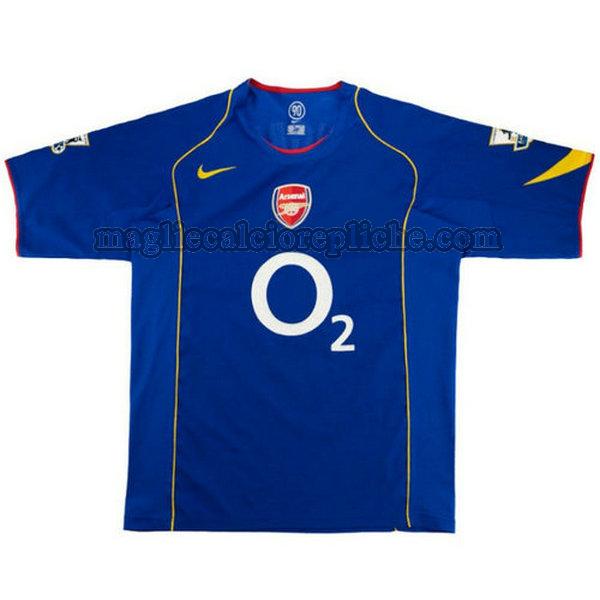 seconda maglie calcio arsenal 2004-2006 blu