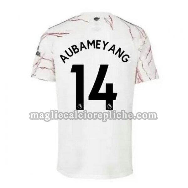 seconda maglie calcio arsenal 2020-2021 aubameyang 14