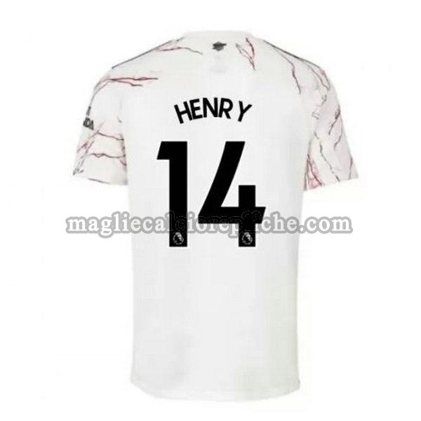 seconda maglie calcio arsenal 2020-2021 henry 14