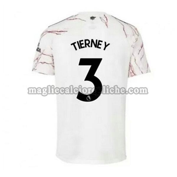 seconda maglie calcio arsenal 2020-2021 tierney 3