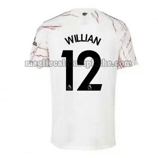 seconda maglie calcio arsenal 2020-2021 willian 12