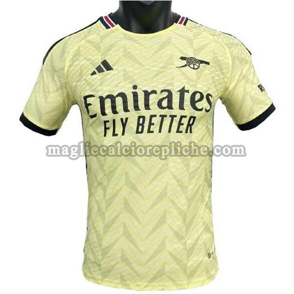 seconda maglie calcio arsenal 2023 2024 player giallo