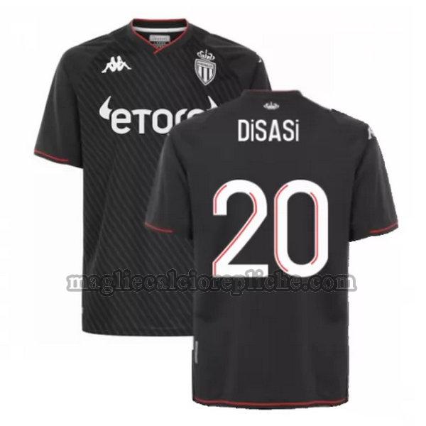 seconda maglie calcio as monaco 2021 2022 disasi 20 nero