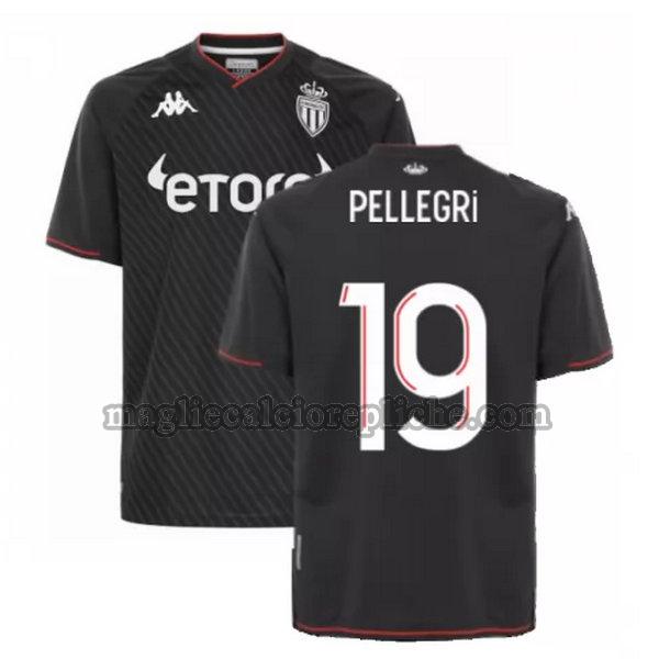 seconda maglie calcio as monaco 2021 2022 pellegri 19 nero