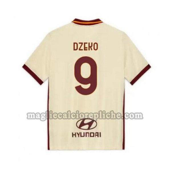 seconda maglie calcio as roma 2020-2021 dzeko 9