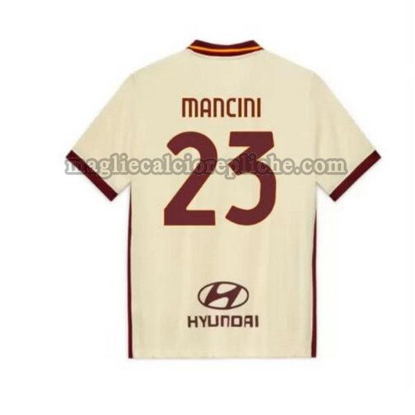 seconda maglie calcio as roma 2020-2021 mancini 23